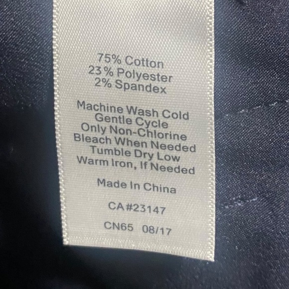 Talbots Dk Denim Women’s Dress Pants w/ Drawstring Side Hems-size 14 - Picture 7 of 9